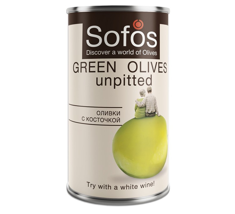 Оливки с косточкой ТМ «SOFOS» 300 мл